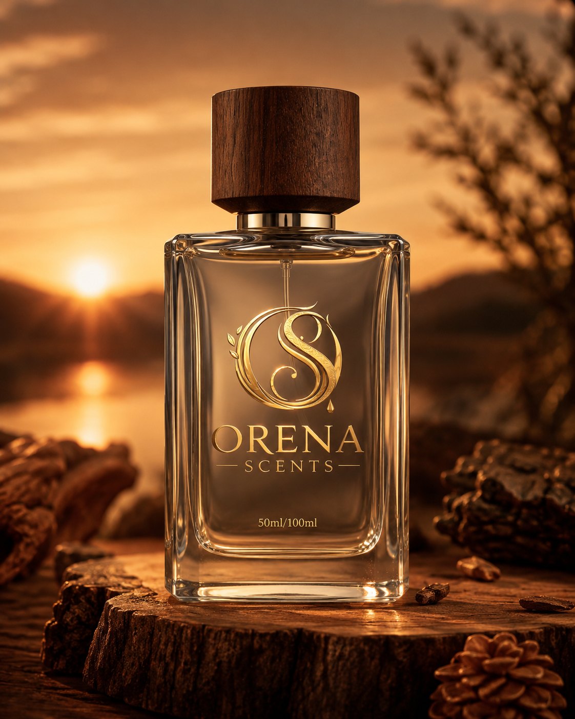 Orena Scents branded luxury bottle